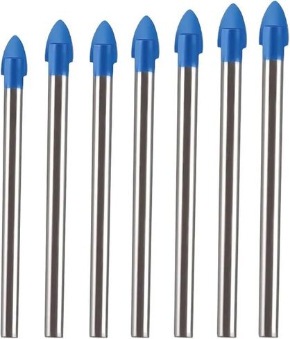 3mm-12mm Glass Drill Bits Triangular Metal Drill Wall Hole Opener Ceramic Punching Multi-Function Drill Bit Carbide Bit Tools 1Pcs(8mm) in Saudi Arabia