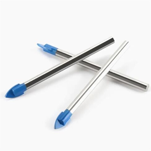 3mm-12mm Glass Drill Bits Triangular Metal Drill Wall Hole Opener Ceramic Punching Multi-Function Drill Bit Carbide Bit Tools 1Pcs(8mm) in Saudi Arabia