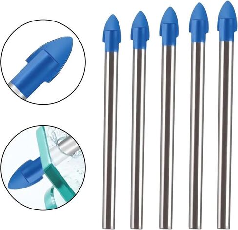 3mm-12mm Glass Drill Bits Triangular Metal Drill Wall Hole Opener Ceramic Punching Multi-Function Drill Bit Carbide Bit Tools 1Pcs(8mm) in Saudi Arabia