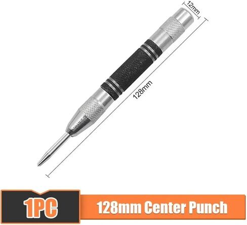 128mm/155mm Center Punch Positioning Drilling Hole Metal Drill Multi-Purpose Center Pin Punch Practical Woodworking Tools 1Pcs(128mm Punch) in Saudi Arabia