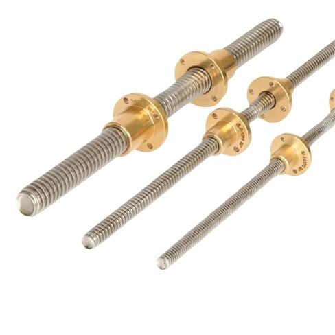 Double nut Ball Screw Control Machine 1pcs Stainless Steel T20 Lead Screw Right-Left Length 100-600mm Lead 4mm with Nuts for 3D Printer Part(250mm) in Kuwait