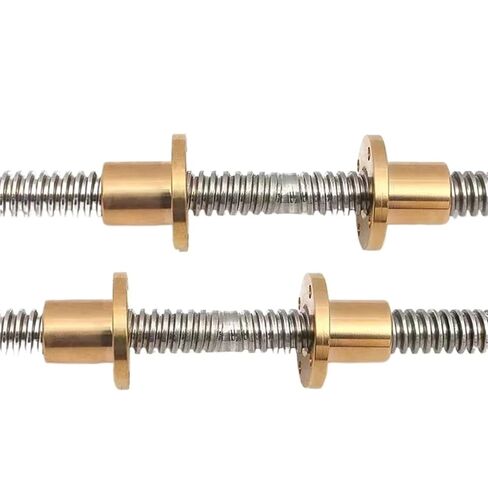 Double nut Ball Screw Control Machine 1pcs Stainless Steel T20 Lead Screw Right-Left Length 100-600mm Lead 4mm with Nuts for 3D Printer Part(250mm) in Kuwait