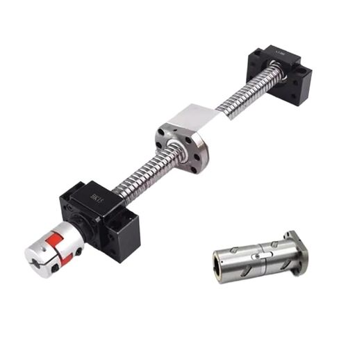 لوحة محرك خطية المسمار الدقة جزء DFU2005 150-1000mm برغي الكرة المزدوجة مجموعة معالجة نهاية المعالجة صامدة لمحرك السهول (750 مم) in Kuwait