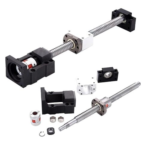 جزء الدقة الكرة الخطية جزء L1050-1400mm C7 كرات المسمار Kit SFU1605 مع واحد من الجوز+BF12+DSG16H+اقتران+HM12-57 MOTOR MOTOR لجزء الطابعة ثلاثية الأبعاد (1200 مم) in Kuwait