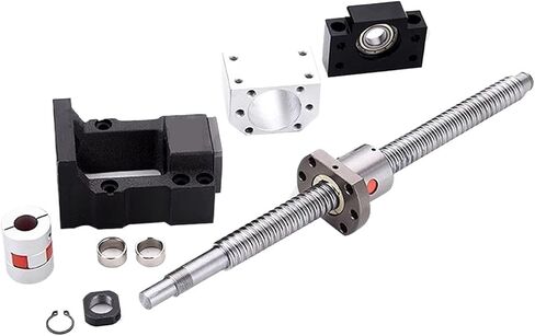 بطولة الكرة الدقيقة للكرة الخطية الجزء C7 KIT KIT SFU2510 مع الجوز الفردي+BF20+DSG25H+اقتران+HM20-86 MOTOR MOUNT L1050-1400MM لجزء الطابعة ثلاثية الأبعاد (1200 مم) in Saudi Arabia