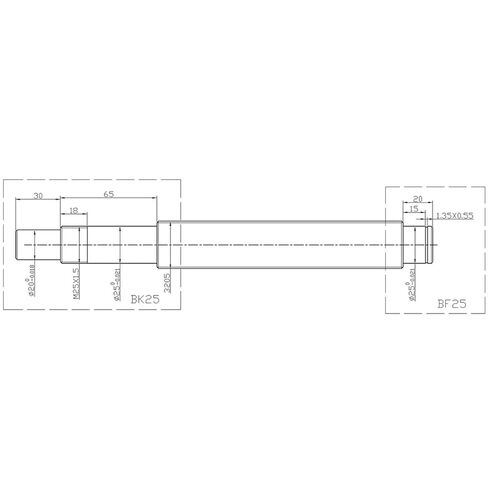الجزء الدقيق كرة الحركة الخطية الجزء 300-1000MM SFU3210 C7 مع صامدة واحدة+BKBF25+DSG32H+20 * 19MM مقرنة للطابعة ثلاثية الأبعاد (600 مم) in Kuwait