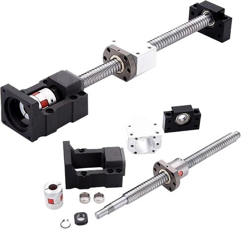 Linear Motion Ball Screw Precision Part C7 Ball Screw Kit SFU3210 with Single Nut+BF25+DSG32H+Coupling+HM25-110 Motor Mount L550-1000mm for 3D Printer Part(1000mm) in Saudi Arabia