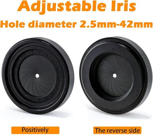 فتحة فتحة القزحية القابلة للتعديل IRIS M42 إلى M42 IRIS APERTURE DIAPHRAGM ADAPTER OPTICALIGM 1.5-29MM MODULE RING in Kuwait