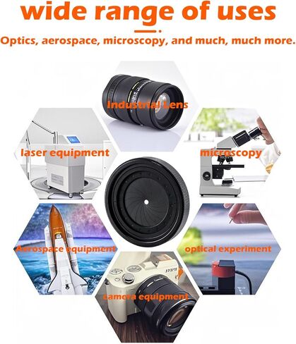 فتحة فتحة القزحية القابلة للتعديل IRIS M42 إلى M42 IRIS APERTURE DIAPHRAGM ADAPTER OPTICALIGM 1.5-29MM MODULE RING in Kuwait