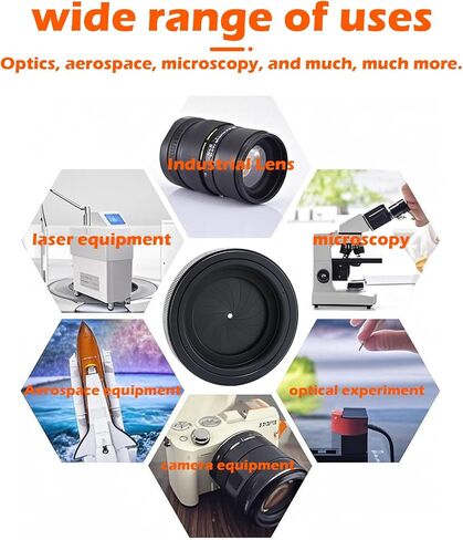 Adjustable Iris Aperture Diaphragm M42 to M42 Iris Aperture Diaphragm Adapter Optical Diaphragm 1.5-29mm Lens Module Adapter Ring in Saudi Arabia