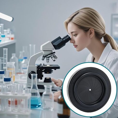 Adjustable Iris Aperture Diaphragm M42 to M42 Iris Aperture Diaphragm Adapter Optical Diaphragm 1.5-29mm Lens Module Adapter Ring in Saudi Arabia
