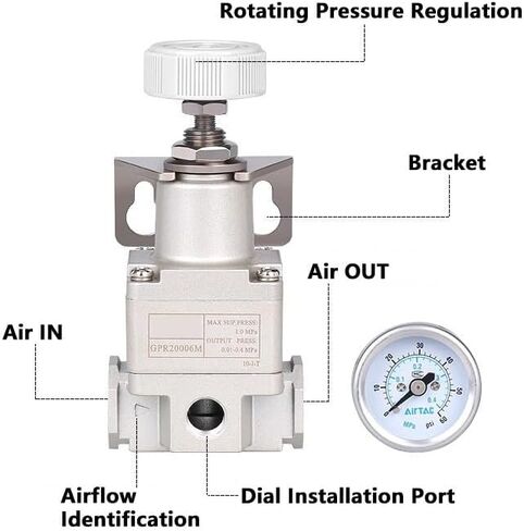 Pressure Reducing Valve Pneumatic Precision Pressure Regulating Valve GPR200-06/300-08/10/400-15H/LM(GPR40010H) in Saudi Arabia