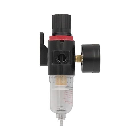 Pneumatic 1/4 بوصة AFC2000 مجموعة منظم ضغط مرشح الهواء （0-145 psi） العنصر الهواء ، فاصل زيت مرشح الضاغط (أسود) in Saudi Arabia