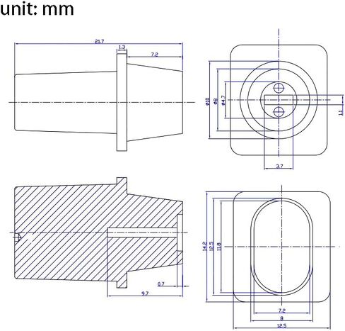 Pro Metric Top Hat Guitar Tele Switch Tips 3 Way Pickup Sew. in Kuwait