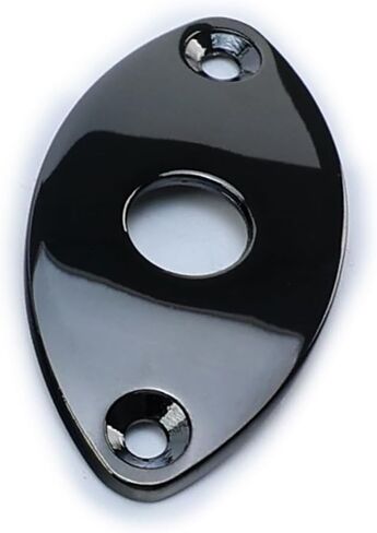 Electric Guitar Output Jack Plate Stainless Steel Oval Curved Football Shape Jack Ferrule Input Jackplate Compatible with Fender Strat Tele Style Electric Guitar Replacement Parts Gold in Saudi Arabia