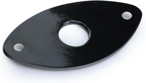 Electric Guitar Output Jack Plate Stainless Steel Oval Curved Football Shape Jack Ferrule Input Jackplate Compatible with Fender Strat Tele Style Electric Guitar Replacement Parts Gold in Saudi Arabia