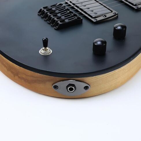 Electric Guitar Output Jack Plate Stainless Steel Oval Curved Football Shape Jack Ferrule Input Jackplate Compatible with Fender Strat Tele Style Electric Guitar Replacement Parts Gold in Saudi Arabia