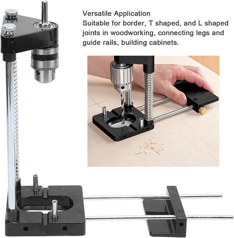 Woodworking Punch Locator Alloy Steel Reverse Card Bracket Punch Hole Jig Positioner Guide Kit for Wardrobe Cabinet Door DIY Woodworking Projects High Strength Durable Tool in Saudi Arabia