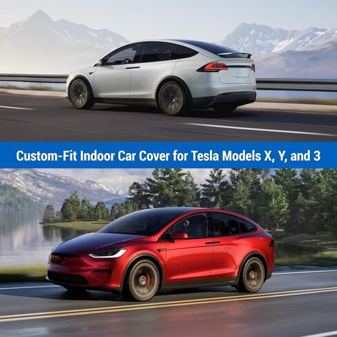 Superstretch Custom Indoor Car Cover, Compatible with Tesla Model 3 – Soft Satin, Breathable & Dust Protection, Snug Fit by Holda in Saudi Arabia