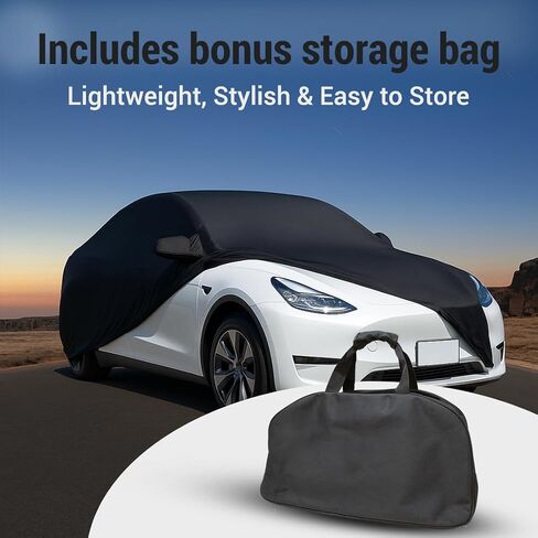 Superstretch Custom Indoor Car Cover, Compatible with Tesla Model 3 – Soft Satin, Breathable & Dust Protection, Snug Fit by Holda in Saudi Arabia
