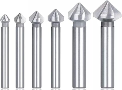 Countersink Drill Bit 4.5-50mm High Speed Steel 3 Flute 90 Degrees Chamfering Wood Metal Hole Drilling Tool 1Pcs (Color : 10.4mm) in Saudi Arabia