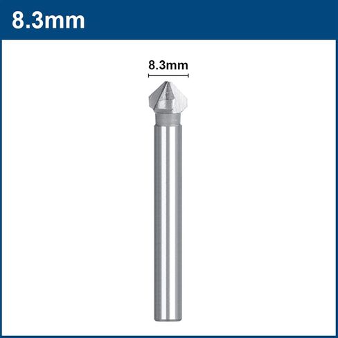 Countersink Drill Bit 4.5-50mm High Speed Steel 3 Flute 90 Degrees Chamfering Wood Metal Hole Drilling Tool 1Pcs (Color : 10.4mm) in Saudi Arabia