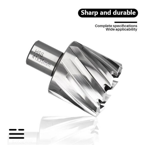 عالي السرعة الصلب المعدنية لب الحفر البت الحلقي أدوات حفر فتحة فتحة فتحة الفتحة المعدنية 1pcs (اللون: 12x35mm) in Kuwait
