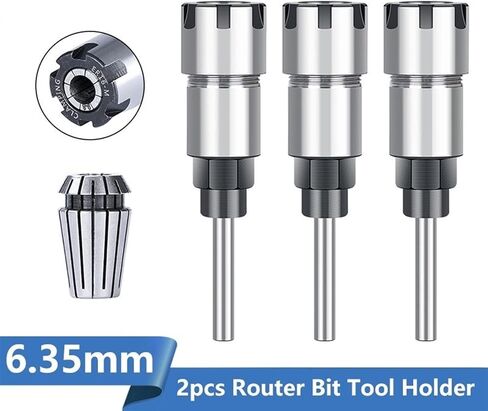 حامل الخشب 1/4 شانك بوتيد البت قضيب ER16 ER20 Collet Chuck Set 1PCS (الحجم: النوع 3) in Kuwait