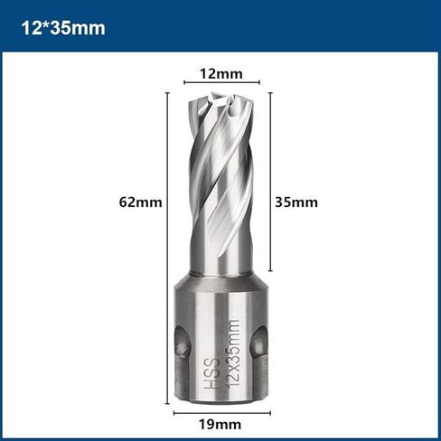 مثقاب المعادن بتات حلقي 35/55 ملم ويلدون فتحة فتحة فتحة جوفاء لأدوات الحفر المعدنية 1pcs (اللون: 20x35mm) in Kuwait
