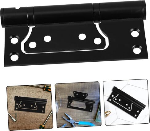 Stainless Steel Door Hinge Flush Mount Auto Close Heavy Duty Silent Invisible Hinge for Cabinet Furniture Doors in Saudi Arabia