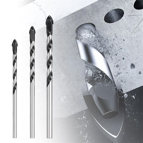 الحفر بت 6/8 مم متعدد الوظائف الزجاجية البلاط المعادن الحفر مثلث الماس الماس الحفر الخشبية الخشب اللكم 10pcs/مجموعة (اللون: 6 مم 10pcs) in Kuwait