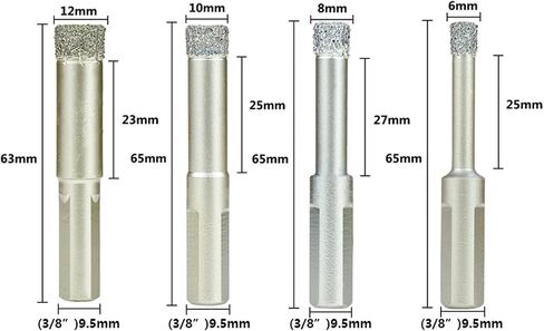 Diamond Drill Bit 6/8/10/12/14mm Tile Hole Saw Cutter for Glass Marble Granite Brick Tile Ceramic Concrete Drilling 1Pcs (Color : 8mm) in Saudi Arabia