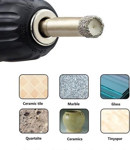 Diamond Drill Bit 6/8/10/12/14mm Tile Hole Saw Cutter for Glass Marble Granite Brick Tile Ceramic Concrete Drilling 1Pcs (Color : 8mm) in Saudi Arabia