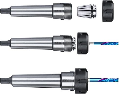 ER25 SPRING COLLET 3-16MM مع um type er brench nut و mtb2/mtb3/mtb4/mTA2/mTa3/mTa4 Morse taple taple staper 1set (الحجم: 11pcs mtb2 set) in Kuwait