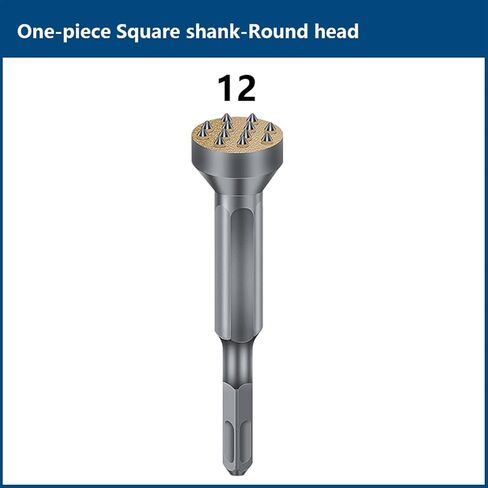 Square Shank Hammer Chisel Drill Bit for Stone Slab Bridge Wall Cement Pavement Chisel Drilling Tools Drill Bit 1Pcs (Color : Square 16 Point B) in Saudi Arabia