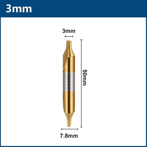 Drill Bit 60 Degree Combined Countersinks Angle Bit Metal Drill Bit 1Pcs (Color : 5.0mm) in Saudi Arabia