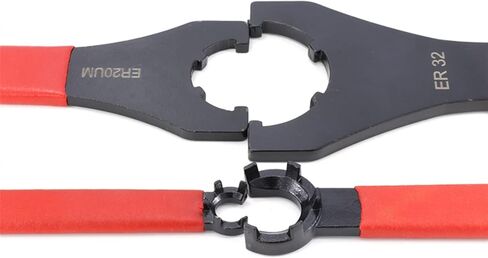 اكتب ER COLLET Chuck Nut Wrench 1PC ER11/ER16/ER20/ER25/ER32 TOOL TOOL SPENNER 1PCS (الحجم: ER25UM) in Saudi Arabia
