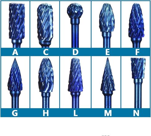 1 Box 3mm Shank Tungsten Carbide Rotary Burrs 6mm Diameter Double Cut Routary in Kuwait