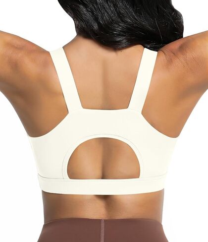 Comper Racerback Sports Bras for Women High Impact Workout Bra Medium Support Wide Straps Running Sport Bras Yoga Tank Tops in Saudi Arabia