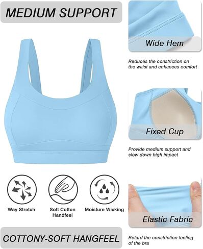 Comper Racerback Sports Pras for Women High Impact Prot Bra Medium Super in Kuwait
