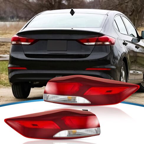 Compatible with 2017-2018 Hyundai Elantra Tail Light Outer Brake Halogen Type 92402-F2020 (Passenger Side) in Kuwait