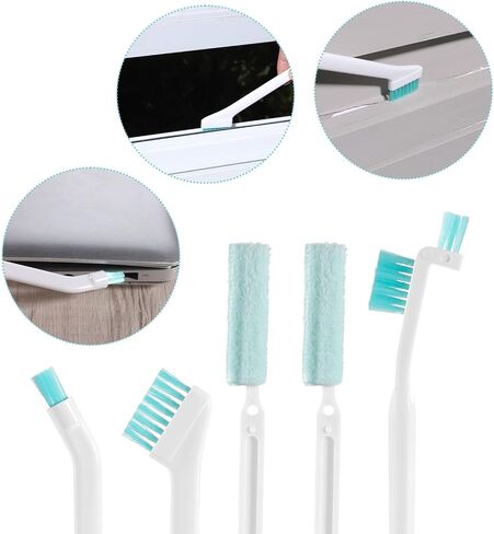 5 PCS Crevice Cleaning Brush, Small Cleaning Brushes Set, Crevice Household Cleaning Brushes for Window Track Groove Sliding Door Corner Space Keyboard Bottle Tile Gaps Humidifier in Saudi Arabia