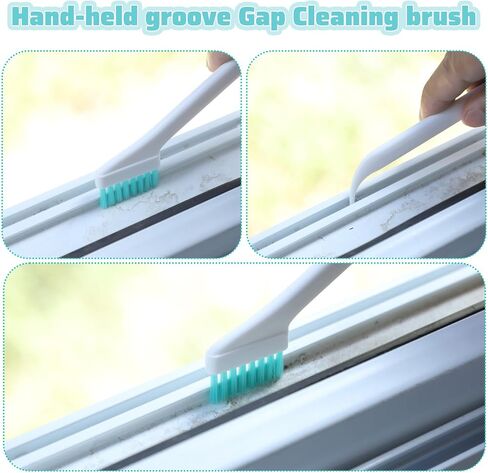 5 PCS Crevice Cleaning Brush, Small Cleaning Brushes Set, Crevice Household Cleaning Brushes for Window Track Groove Sliding Door Corner Space Keyboard Bottle Tile Gaps Humidifier in Saudi Arabia