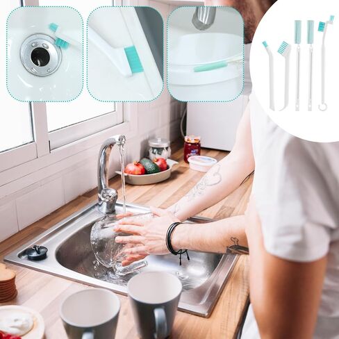 5 PCS Crevice Cleaning Brush, Small Cleaning Brushes Set, Crevice Household Cleaning Brushes for Window Track Groove Sliding Door Corner Space Keyboard Bottle Tile Gaps Humidifier in Saudi Arabia