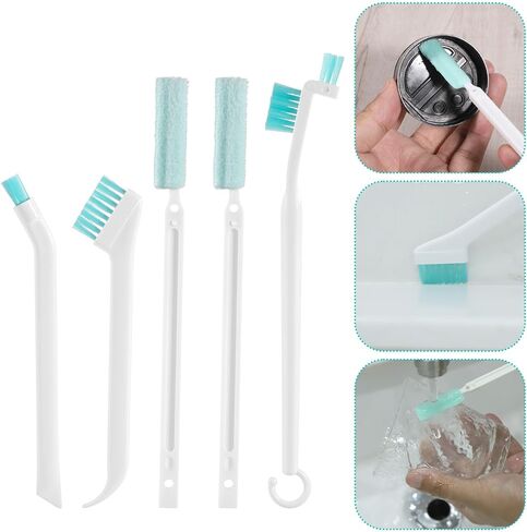 5 PCS Crevice Cleaning Brush, Small Cleaning Brushes Set, Crevice Household Cleaning Brushes for Window Track Groove Sliding Door Corner Space Keyboard Bottle Tile Gaps Humidifier in Saudi Arabia