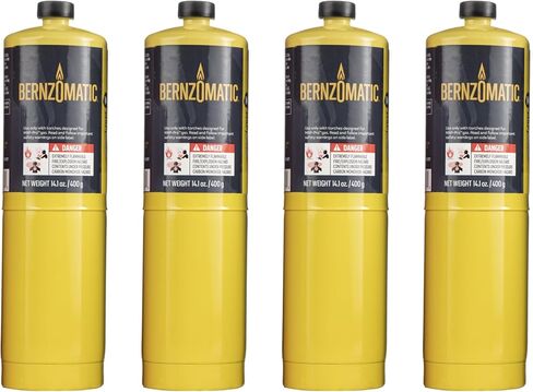 Bernzomatic Pre-Filled MAP-Pro Gas Torch Style Cylinder 14.1 oz (Pack of 4) in Saudi Arabia