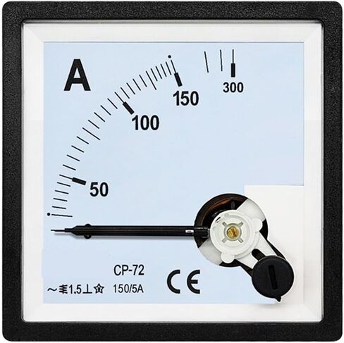 SQ-72 CP-72 AC Analog Ammeter Pointer Meter 1A 2A 3A 5A 10A 15A 20A 30A 50A 300A 400A 500A 1000/5A 1500A 1Pcs(3A) in Saudi Arabia