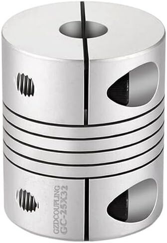 Universal Joints Coupling shaft flexible aluminum alloy universal joint clamp for coupler 12x25 vibration,parallel angular misalignments for connecting model cars, model ships, robots, et(D36-L44 d(5- in Saudi Arabia
