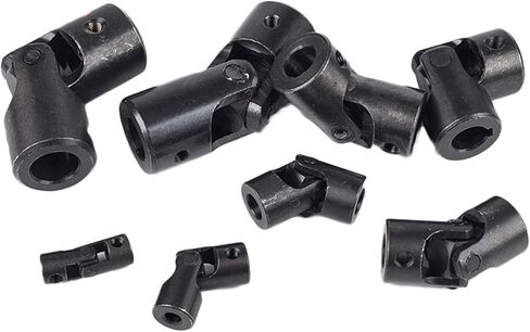 المفاصل العالمية 1pc مفصل Cardan Metal Cardan 6mm-22mm مكون من ثلاثة مقطعات توصيل محرك توصيل موصل توصيل محرك Gimbal Gimbal Mordware لتوصيل السيارات ، وسفن النماذج ، والروبوتات ، ET (8x16x42 in Saudi Arabia
