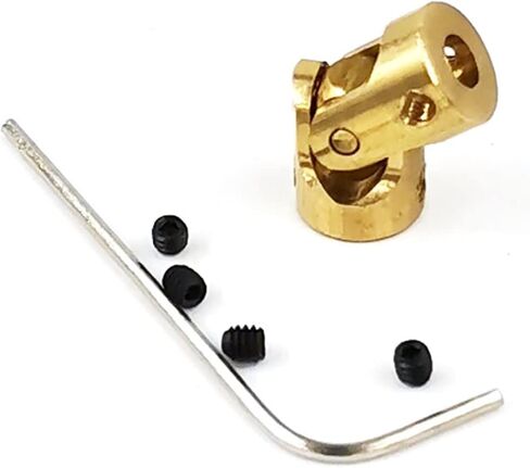 Universal Joints Brass Universal Joint 3-3 Mm Micro Copper Cardan Shaft Coupling Toy Model Parts Accessory for Connecting Model Cars, Model Ships, Robots, et in Saudi Arabia